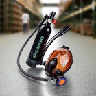 Dedepu Scuba Diving Kit 1l Oxygen Tank Full Face Diving Mask Set Dive Equipmentz