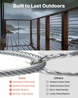 Vevor Galvanized Carbon Steel Cable 1 4 In 7 X 19 Wire Rope 250 Ft Cable Railing