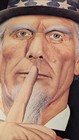 Wwii Uncle Sam Silence Propaganda Poster James Montgomery Flagg 28x20 Vintage