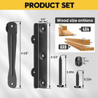 Louver Kit Metal heavy Duty Complete Set For Louver Shutters  Outdoor Blinds  De