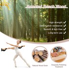 4 Ft Wall-mounted Ballet Barre Beech Wood Single Ballet Fitness Bar For Yoga