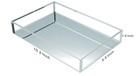 Jewelry Display Tray  Silver Mirror Tray 10 2 x 5 5  Cq Acrylic Brand