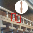 Unpainted Wooden Spindle Baluster For Home   Restaurant Decoration 3 94 x0 71 