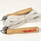 Vicodin Es Branded Promo Jump Rope Wood Handles Pharma Rep 1990 Vtg Rare