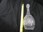 Cut Crystal Clear Glass Decanter With Stopper Liquor Wine Barware Elegant