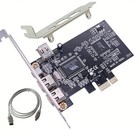 Pci-e Express Firewire 1394a Ieee1394 Card W low Profile Bracket Us Stock