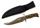 11   Defender Xtreme Full Tang Silver Hunting Knife With Sheath