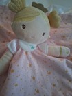 Douglas Baby Lovey Princess Noa Pink White Satin Trim Security Blanket Plush Toy
