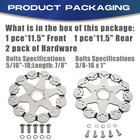 11 5   front   Rear  Skullbrake Rotor For Harley Davidson Touring Softail Sliver