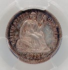 1865 Pcgs Pr62 13k Minted   500 Proof   5th Lowest H10c    Seated Half Dime Pretty