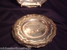 Set Of 4 Antique Birmingham Georgian Style Silver Plated 6 3 4  Plates