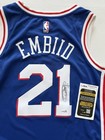 Joel Embiid Signed Philadelphia 76ers Jersey Jsa Coa  21 Nba Mvp All Star Lebron