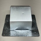 Builders Best 012120 Galvanized Roof Cap  Flush  Flapper Screen Sz 4 In 