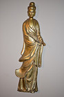 22  Ant  vintage Handcarved Wooden Gold Leaf Chinese Beauties Circa-1960 Plaques