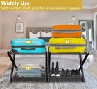 Mocomax 1 Pack Folding Luggage Rack For Guest Room  Foldable Suitcase Stand H   