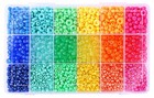 Hello Hobby - Rainbow Craft Bead Box - 3200 Pieces - Ushh6671