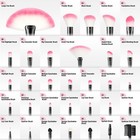 32 Piece Pink Makeup Brush Set Professional Cosmetic Brushes For Beginners