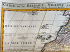 North   West Africa 1719 Henri Chatelain Large Antique Map 18th Century