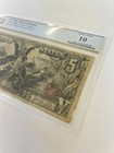 1896  5 Silver Certificate - Educational Pcgs Vg10 - Amazing Detail
