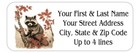 150 Cute Raccoon In Tree Return Address Labels Personalized 1 X 2 5 8