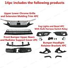 For Civic 2016-18 Grilles fog Light Set radiator Cover bumper Headlight Brackets