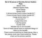 Vintage Haddon Pattern 33 Piece Silver-plate Flatware Set