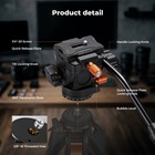 K f Concept Fluid Head Silky Smooth Plastic Tripod Fluid Head For 360  pan   Tilt