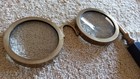 Vintage Hand-held Magnifying Lorgnettes W brass Frame   Bakelite Handle L  k  