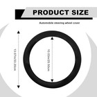 Premium Universal Silicone Steering Wheel Cover Non Slip Grip Multiple Black