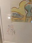 Umbrella Man V Angel With Heart Sailboat By Peter Max Etching With Hand Coloring
