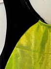 Gk Lemon Lime Mystique Girls Large Black N s Gymnastic Dance Tank Leotard Sz Cl