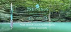 Brand New 2022 Sensa  click   Ballpoint Pen Green Lagoon  Pearl Plasmuloid