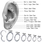 1 Pair 7mm Small Hoop Earrings For Women  Huggie Earrings  silver 1 6mm    31   