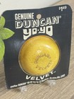 Vintage Duncan Yellow Gold Velvet Yo-yo Yoyo Fuzzy Flocked Textured 3260   Nos