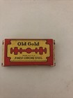 Rare Vintage Old Gold Double Edge Razor Blades  new Old Stock - 3 Blades 
