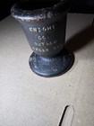Antique Vintage Cast Iron Mortar Apothecary Bell Shape Small Iron Cast Very Rare