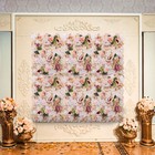 Returned Artificial Flower Wall Silk Rose Backdrop Floral Panel For Wedding Deco