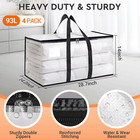 Homehacks Clear Moving Bags Heavy Duty 4 Pack  Storage Bags With Zipper  Extra T