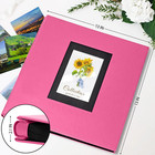 Linen Photo Album 4x6 600 Photos Only Fabric Cover Books Albums Wedding Pink