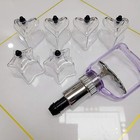 Cupping Set Of 6 Heart Shape And Love Star Hijama Plastic Cups Suction Massage