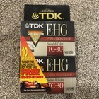 Tdk Tc-30ehg Vhs-c Video Cassette Made In Japan Extra High Grade New 2 Pack
