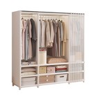 Modern Style Fabric Wardrobe Closet Multi Layer Bedroom Storage Organizer 