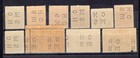 Canada Stamps 1940s Ohms Perforated Officials Lot Of  10   Mh   Mnh Minor Faults