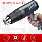 2500w Heat Gun Electric Hot Air Gun Dual Temperature Lcd Display 4 Nozzles 110v
