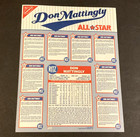 1989 Nabisco Ritz Don Mattingly Yankees Uncut Baseball Card 10x14  1 -sheet