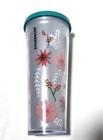Starbucks Cold Cup 2017 Quetzal Bird Flowers Acrylic Tumbler Venti 24oz Rare New