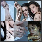 24 Sheets Henna Tattoo Stencils Kit For Women  Men  Temporary Tattoos Stencil   