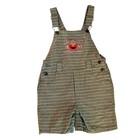 Vintage Sesame Street Elmo Classic Plaid Shortalls  Size 5t
