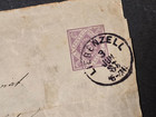 1885 W  rttemberg Postal Stationery Cover Michel 101a Light Blue Violet Liebenzel