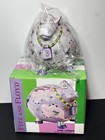 Fitz And Floyd Cash Critters Ceramic Purple Cow Bank    save That Moola     New 